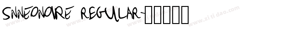 SNNEONOIRE regular字体转换